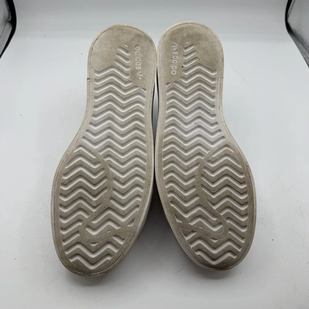 Adidas Stan‎ Smith Bonega Shoes Womens 10.5 White/Green Platform Sneakers GY9310